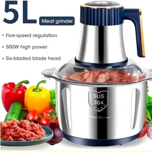 5L Steel Food Processor, Mixer