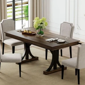 Dining Table for 6-8, Sturdy Frame