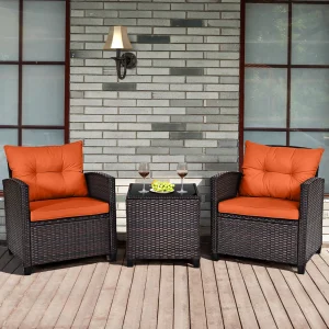 Patio Rattan Furniture Set